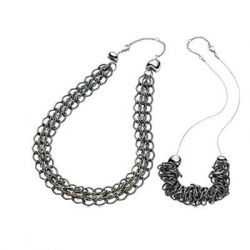 Breil Jewels - Rockmantic Collection - Collana 2:1 Acciaio / Necklace 21:1 45cm._TJ1358