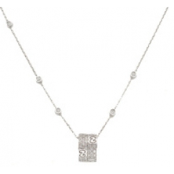 Gucci Jewels Icon Stardust Collana/necklace Oro Bianco/white Gold L.42 Cm_163075J85409066