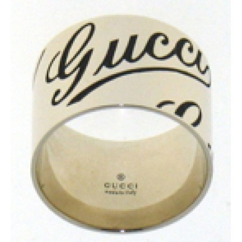 Gucci Jewels Icon Print  Anello/ring Oro Bianco/white Gold Size 53_163173J85009000-53_0