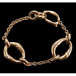 Gucci Jewels Bamboo  Bracciale/bracelet Oro Giallo/gold L. 18 Cm