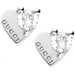 Gucci Jewels Trademark Orecchini / Earrings - Oro Bianco E Brillanti / White Gold And Diamonds