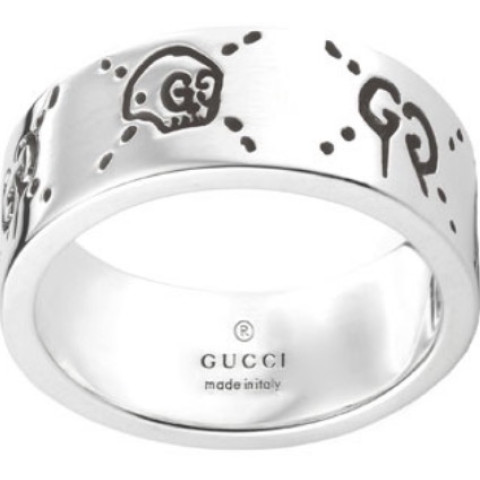 Gucci Jewels  Blind For Love Colelction Gg Gosth 9mm Size 13 - 20 Anello/ring Argento/silver_YBC455318001_0