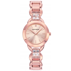 Mark Maddox Watches Pink Gold Mf2001-97 . Crystals - 28.5 Mm - Wr 3 Atm_MF2001-97