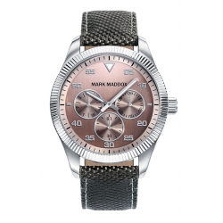 Mark Maddox Watches Casual Hc2006-45 - Multifunction - Case: Stainless Steel And Solid Metal - Strap: Nylon - Water Resista