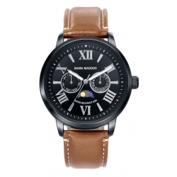 Mark Maddox Watches Casual Hc6019-53 - Day And Date - Case: Stainless Steel And Solid Metal - 42 Mm - Polyurethane Strap - _HC6019-53