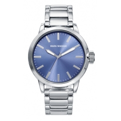 Mark Maddox Watches Trendy Hm7009-37 - Case: Stainless Steel And Solid Metal - 42 Mm - Stainless Steel Bracelet - Water Res