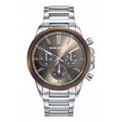 Mark Maddox Watches Sept16 Hm7011-47 - Multifunction - Case: Stainless Steel And Solid Metal - 44 Mm - Stainless Steel Brac