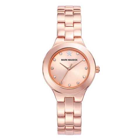 Mark Maddox Watches Pink Gold Mm7010-97 - Case: Stainless Steel And Solid Metal - 30 Mm - Stainless Steel Bracelet - Water _MM7010-97_0