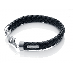 Viceroy Jewels Model Magnum30004p000-95 - Bracelet/bracciale - Stainless Steel - Leather/cuoio - Length: 21.5 Cm_30004P000-95