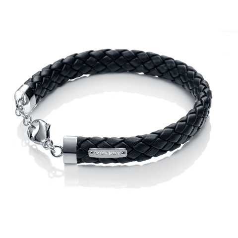 Viceroy Jewels Model Magnum30004p000-95 - Bracelet/bracciale - Stainless Steel - Leather/cuoio - Length: 21.5 Cm_30004P000-95_0