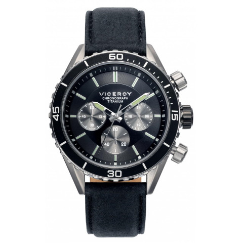 Viceroy Watches Sportif 471041-57 - Titanium - Leather/cuoio - Chronograph - 42mm - 100 Meters_471041-57_0