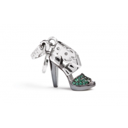 Rosato Silver Jewels Shoes Collection Heel Swarosky  - Charms_RSH004