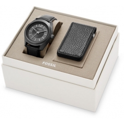Fossil Editor Watch + Leather Money Clip