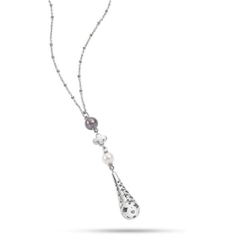 Morellato Gioielli-  Ducale Collection Pendente Con Perla Bianca E Nera/pendant With Black &amp; White Natural Pearl (450mm)_SAAZ03_0